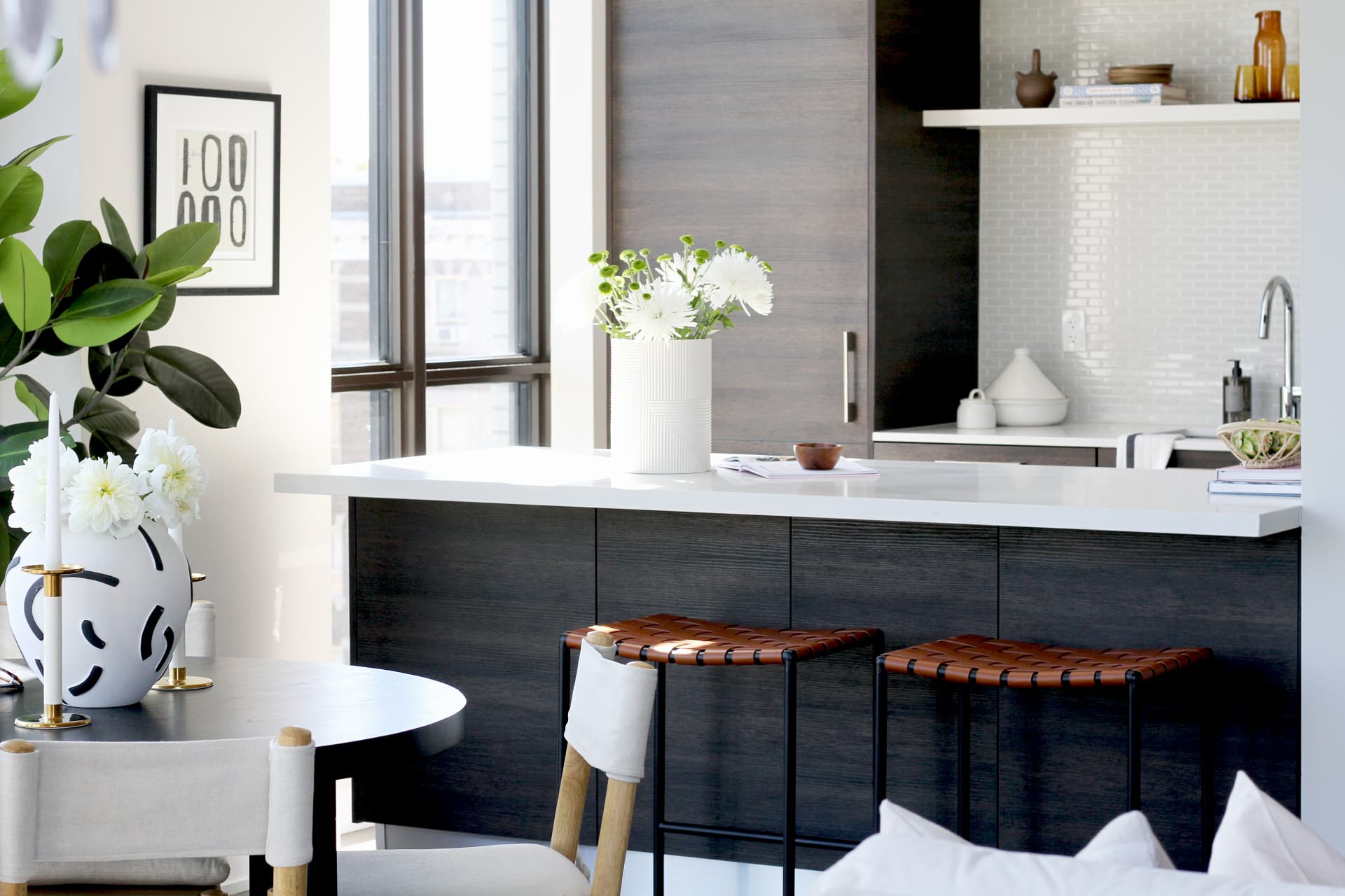 Kitchen and dining area of Suite 402 at 2118 Bloor Street West